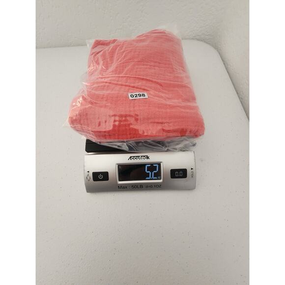 Mini Boden Shirt Youth 8-9Y Pink Cotton Gauze Long Sleeve Henley Crinkle Pocket - Picture 10 of 10